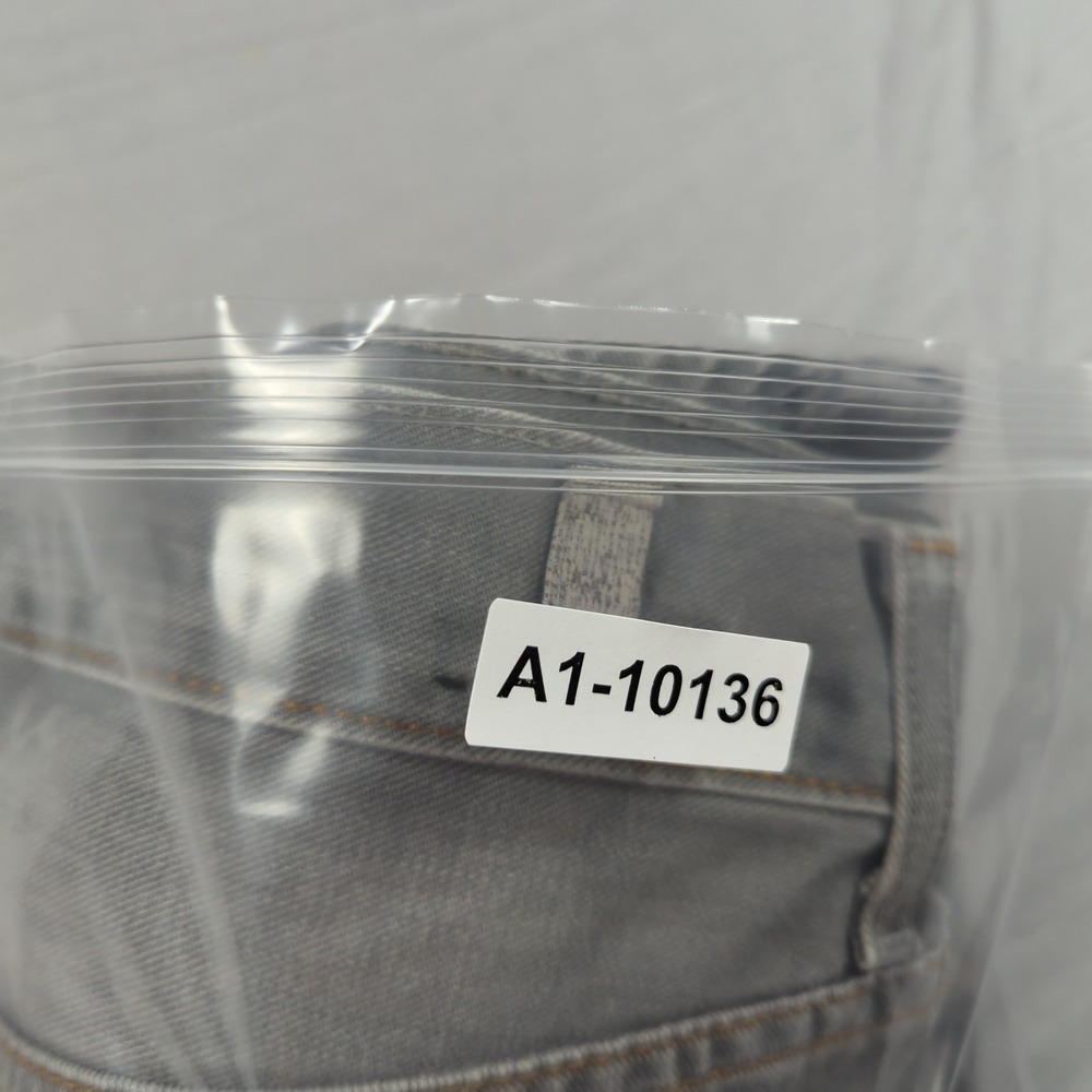 7 for all Mankind Jeans Mens 33x33 Gray Standard Straight Relaxed Casual Faded‎ - Picture 15 of 15